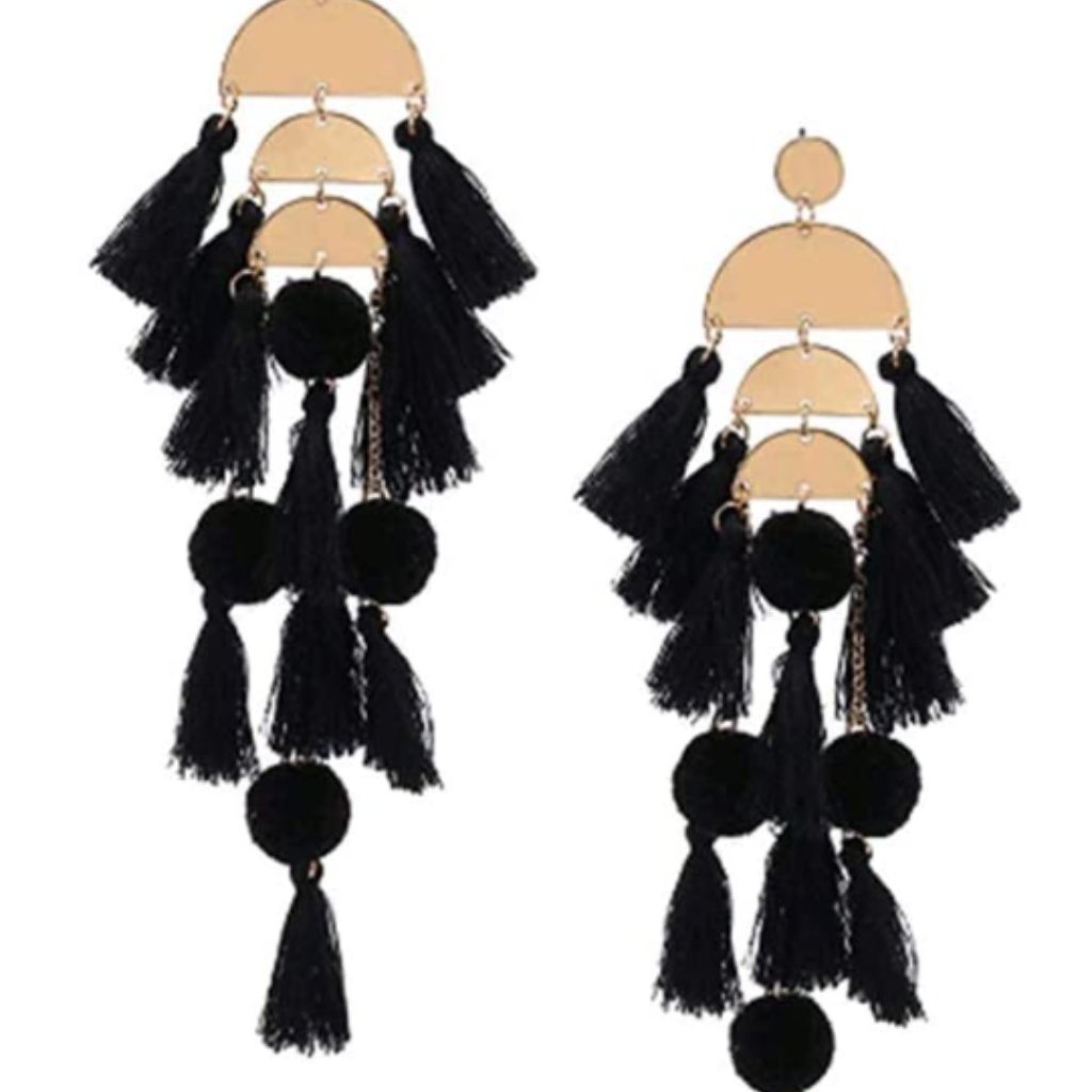 Dangle Earrings Fringe Statement Earrings 39$